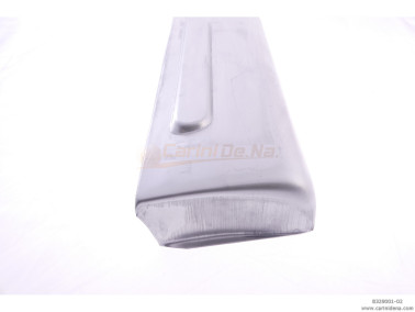 TRAFORO ALLUMINIO PIANO cm 47.5/50.5 X 7.5 X 17/19 + BORCHIA 11 TASTI A mm 27 - MOD F5 - TRAF178