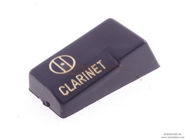 TASTINI REGISTRI SMUSSATI PLASTICA mm 18.2 X 38.8 X 13 LUCIDATI INCISI - MOD.001 CLARINET NERI/ORO