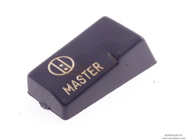 TASTINI REGISTRI SMUSSATI PLASTICA mm 18.2 X 38.8 X 13 LUCIDATI INCISI - MOD.002 MASTER NERI/ORO