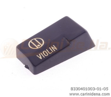 tastini registri smussati plastica mm 182 x 388 x 13 lucidati incisi  mod003 violin nerioro