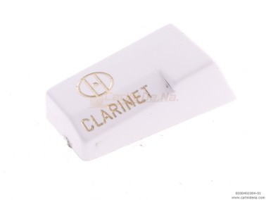 TASTINI REGISTRI SMUSSATI PLASTICA mm 18.2 X 38.8 X 13 LUCIDATI INCISI - MOD.001 CLARINET BIANCHI/ORO