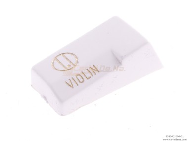 tastini registri smussati plastica mm 182 x 388 x 13 lucidati incisi  mod003 violin bianchioro