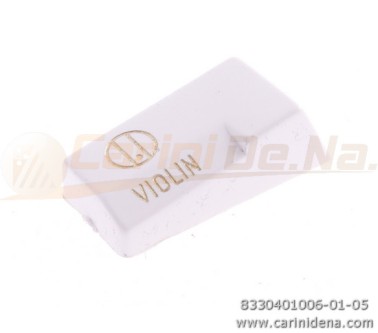 tastini registri smussati plastica mm 182 x 388 x 13 lucidati incisi  mod003 violin bianchioro