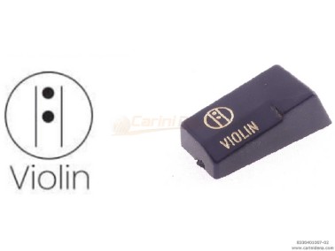 TASTINI REGISTRI SMUSSATI PLASTICA mm 18.2 X 38.8 X 13 LUCIDATI INCISI - MOD.004 VIOLIN NERI/ORO