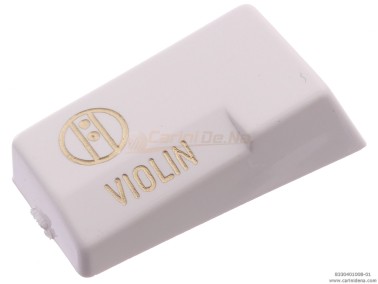 tastini registri smussati plastica mm 182 x 388 x 13 lucidati incisi  mod004 violin bianchioro