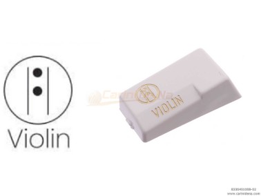 tastini registri smussati plastica mm 182 x 388 x 13 lucidati incisi  mod004 violin bianchioro