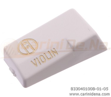 TASTINI REGISTRI SMUSSATI PLASTICA mm 18.2 X 38.8 X 13 LUCIDATI INCISI - MOD.004 VIOLIN BIANCHI/ORO