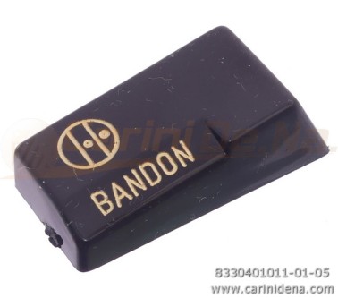 TASTINI REGISTRI SMUSSATI PLASTICA mm 18.2 X 38.8 X 13 LUCIDATI INCISI - MOD.006 BANDON NERI/ORO