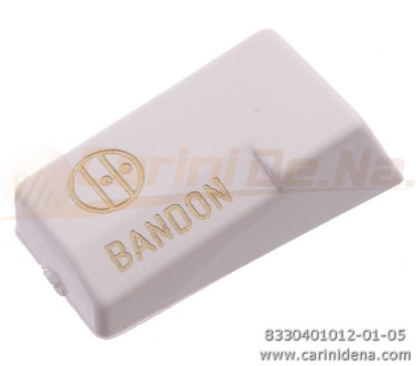 TASTINI REGISTRI SMUSSATI PLASTICA mm 18.2 X 38.8 X 13 LUCIDATI INCISI - MOD.006 BANDON BIANCHI/ORO