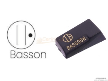 TASTINI REGISTRI SMUSSATI PLASTICA mm 18.2 X 38.8 X 13 LUCIDATI INCISI - MOD.007 BASSON NERI/ORO