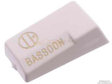 TASTINI REGISTRI SMUSSATI PLASTICA mm 18.2 X 38.8 X 13 LUCIDATI INCISI - MOD.007 BASSON BIANCHI/ORO