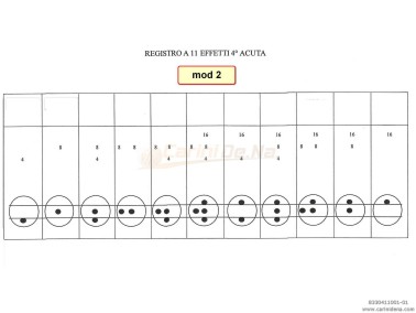TASTINI REGISTRI SMUSSATI PLASTICA mm 18.2 X 38.8 X 13 LUCIDATI INCISI - KIT 11T 1B2N1A - MOD. 002 - NERI/BIANCO