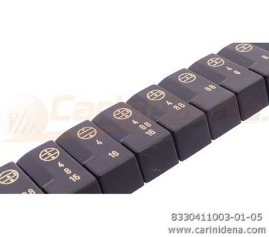 tastini registri smussati plastica mm 182 x 388 x 13 lucidati incisi  kit 11t 1b2n1a  mod 002  nerioro