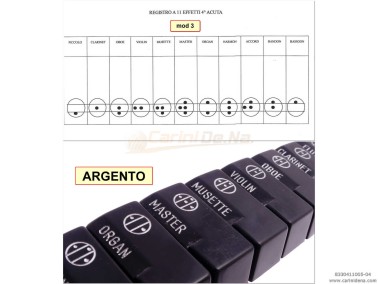 tastini registri smussati plastica mm 182 x 388 x 13 lucidati incisi  kit 11t 1b2n1a  mod 003  neriargento