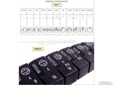 tastini registri smussati plastica mm 182 x 388 x 13 lucidati incisi  kit 11t 1b3n  mod 007  neribianco