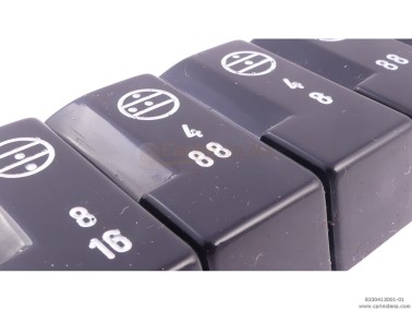 tastini registri smussati plastica mm 182 x 388 x 13 lucidati incisi  kit 13t 1b2n1a  mod 001  neribianco