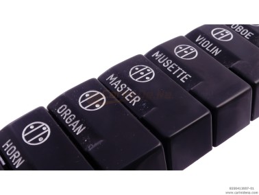 tastini registri smussati plastica mm 182 x 388 x 13 lucidati incisi  kit 13t 1b2n1a  mod 009  neribianco