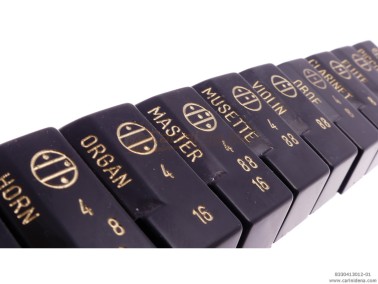 TASTINI REGISTRI SMUSSATI PLASTICA mm 18.2 X 38.8 X 13 LUCIDATI INCISI - KIT 13T 1B2N1A - MOD. 010 - NERI/ORO