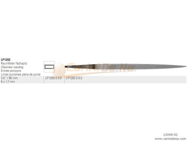 FILE VALLORBE LP1292-3.5-0 PUNTA PIANA