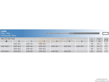 LIMA VALLORBE LA2401-140-2 PIATTA