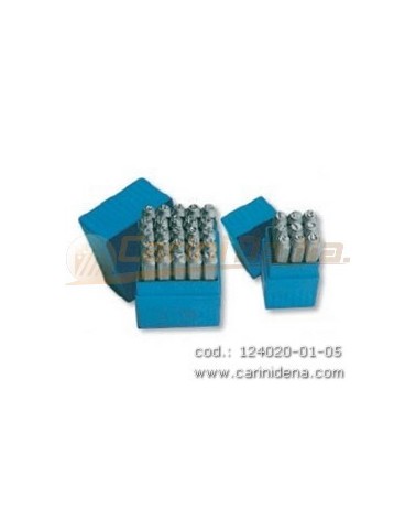 PUNZONI ACCIAIO SERIE ALFABETO A-Z mm 5 - 3481000005