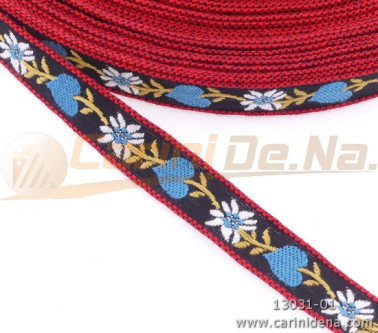 NASTRINO TIROLESE CUORI BLU