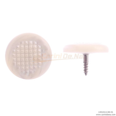 BUTTONS SCREW KNURLED D. 17 PEARL WHITE