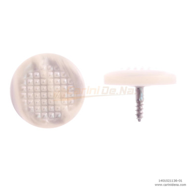 BUTTONS SCREW KNURLED D. 16,5 PEARL WHITE