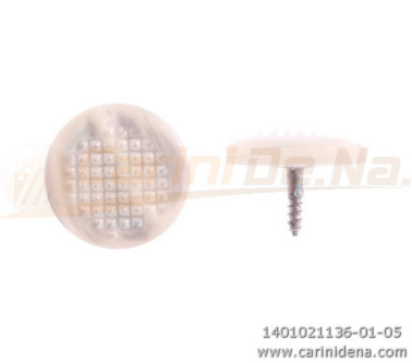 BUTTONS SCREW KNURLED D. 16,5 PEARL WHITE