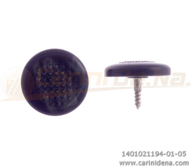 BUTTONS SCREW KNURLED D. 16,5 PEARL BLACK