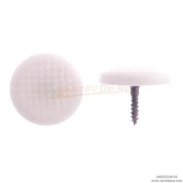 BOTTONI A VITE TONDI ZIGR. 16,5 PASTELLO BIANCO