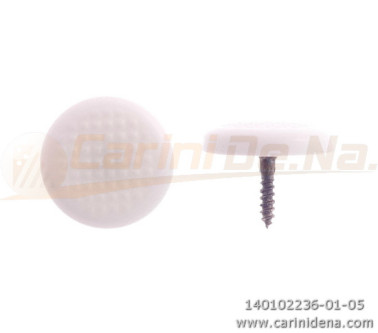 BOTTONI A VITE TONDI ZIGR. 16,5 PASTELLO BIANCO