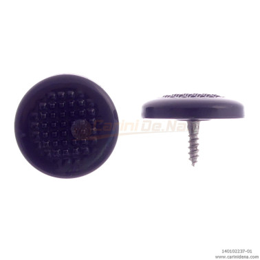 BOTTONI A VITE TONDI ZIGR. 16,5 PASTELLO NERO