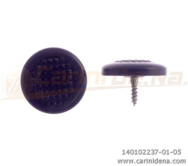 BUTTONS SCREW KNURLED D. 16,5 FULL BLACK