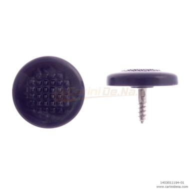 BUTTONS SCREW KNURLED D. 16 PEARL BLACK