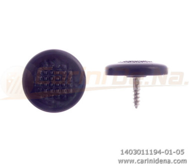 BUTTONS SCREW KNURLED D. 16 PEARL BLACK