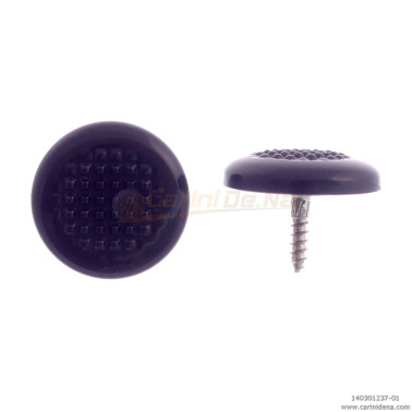 BOTTONI A VITE TONDI ZIGR. 16,0 PASTELLO NERO