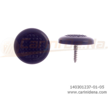 BOTTONI A VITE TONDI ZIGR. 16,0 PASTELLO NERO