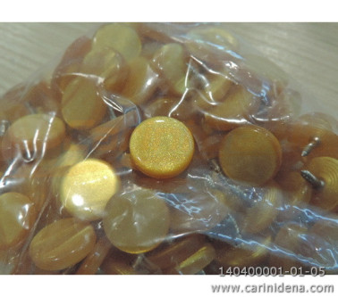 BOTTONI A VITE PIATTI 15,0  PERLA GOLD 0001