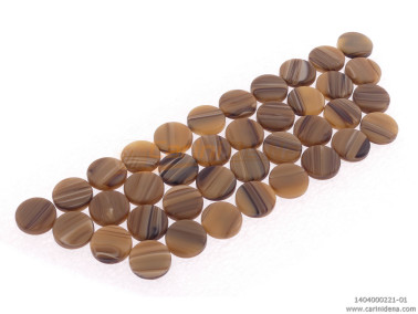 bottoni a vite piatti 15 0  perla marronepanna satinato pap22