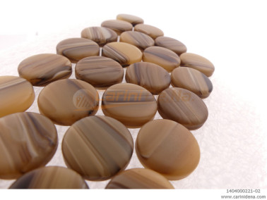 bottoni a vite piatti 15 0  perla marronepanna satinato pap22