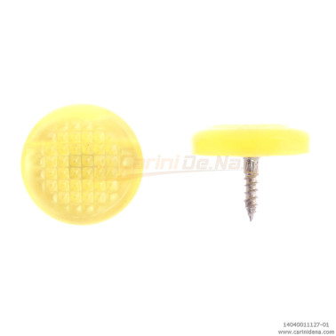 BOTTONI A VITE PIATTI ZIGR. 15,0 PERLA GIALLO 1127