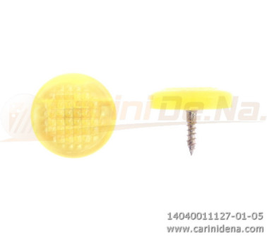 BOTTONI A VITE PIATTI ZIGR. 15,0 PERLA GIALLO 1127