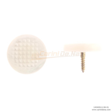 BOTTONI A VITE PIATTI ZIGR. 15,0 PERLA BIANCO