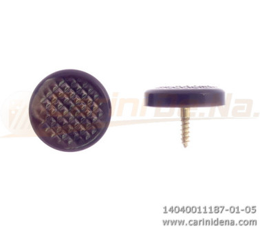 BOTTONI A VITE PIATTI ZIGR. 15,0 PERLA MARRONE SCURO 1187