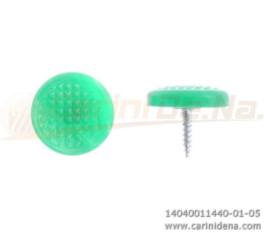 BOTTONI A VITE PIATTI ZIGR. 15,0 PERLA VERDE 1440