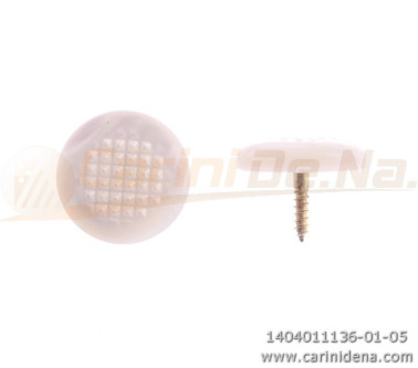 BOTTONI A VITE TONDI ZIGR. 15,0 PERLA BIANCO