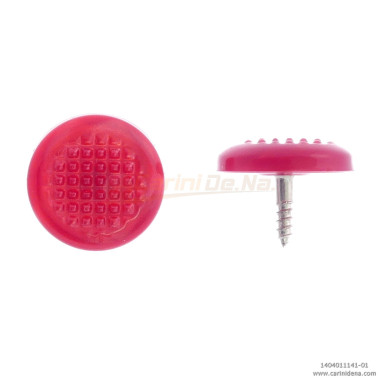 bottoni a vite tondi zigr 15 0 perla rosso