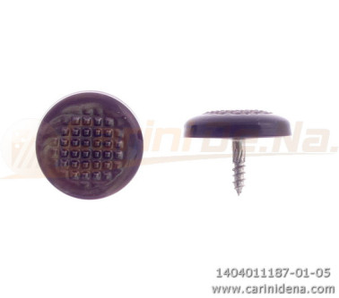 BOTTONI A VITE TONDI ZIGR. 15,0 PERLA MARRONE SCURO 1187