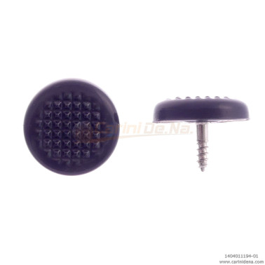 BUTTONS SCREW KNURLED D. 15 PEARL BLACK